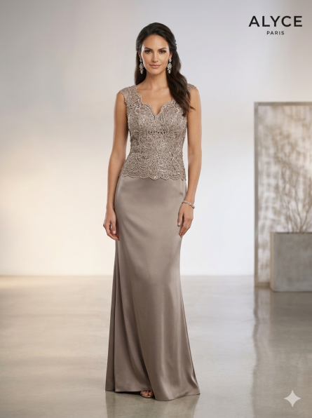 Special Occasion Scoop Neckline Chic Straight Dress - Image 2
