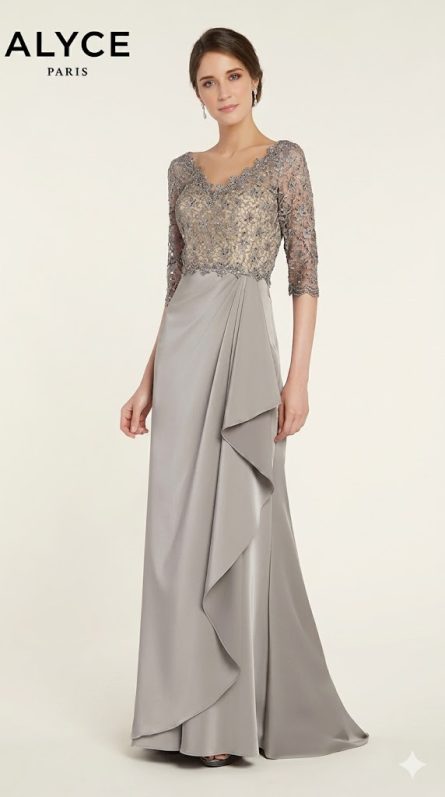 Special Occasion V-neckline Ruched/draped Straight Dress - Image 7