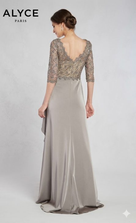 Special Occasion V-neckline Ruched/draped Straight Dress - Image 6
