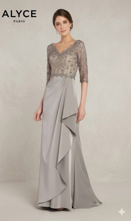 Special Occasion V-neckline Ruched/draped Straight Dress - Image 5