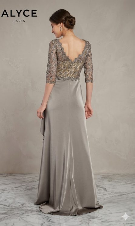 Special Occasion V-neckline Ruched/draped Straight Dress - Image 4