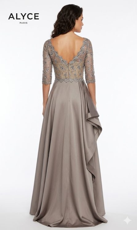 Special Occasion V-neckline Ruched/draped Straight Dress - Image 3