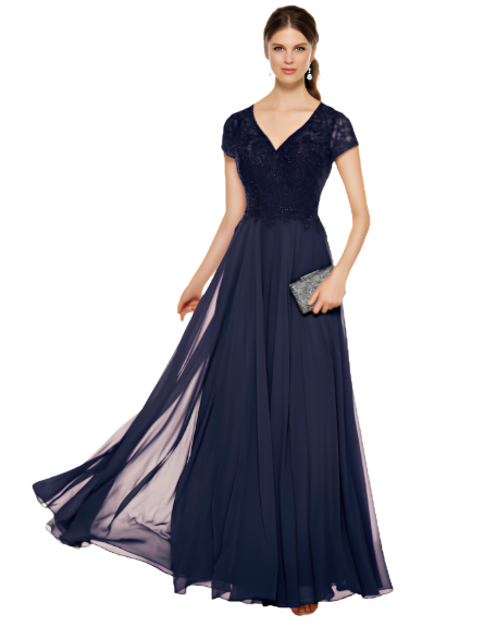 Long Cowl Shimmery/sparkly Straight Dress - Image 3