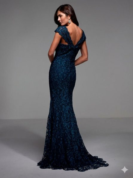 Special Occasion Off The Shoulder Neckline Chic Mermaid Dress - Image 4