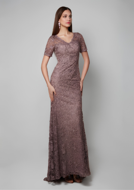 Special Occasion V-Neckline Chic Straight Dress - Image 2