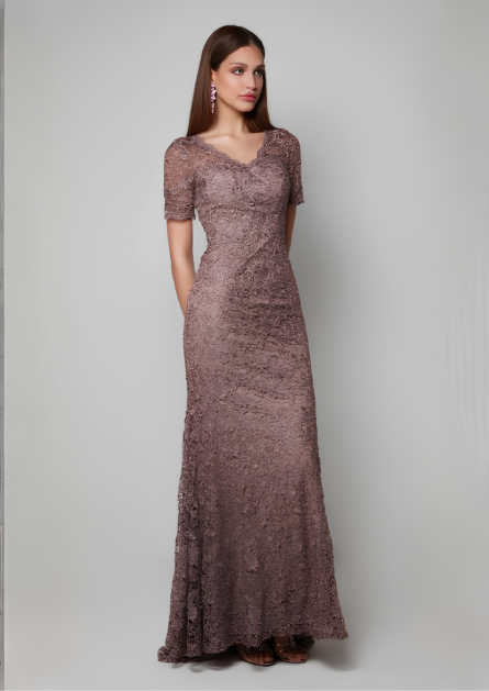 Special Occasion V-Neckline Chic Straight Dress - Image 4