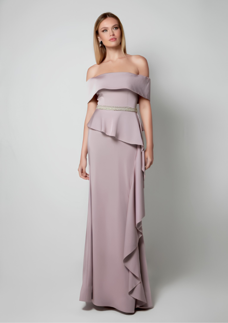 Special Occasion Off The Shoulder Neckline Ruched/draped elegant - Image 2