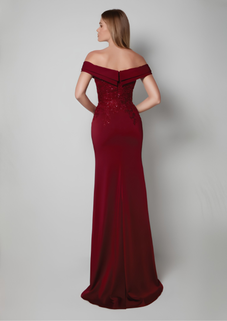 Special Occasion Illusion Neckline Sexy Straight Dress - Image 3