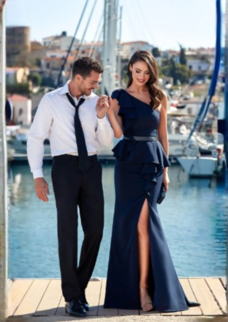 Special Occasion Off The Shoulder Neckline Sexy Straight Dress - Image 4