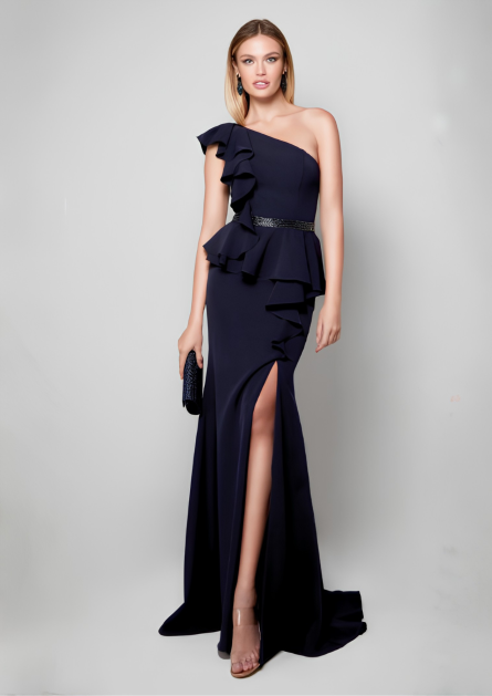 Special Occasion Off The Shoulder Neckline Sexy Straight Dress - Image 5