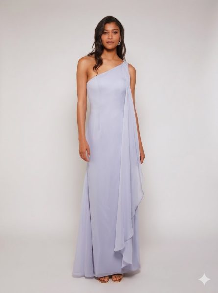 Special Occasion V-Neckline Train Straight Dress - Image 5