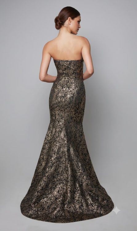 Special Occasion Strapless Neckline Chic Mermaid Dress - Image 3