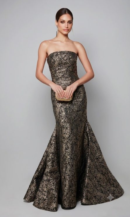 Special Occasion Strapless Neckline Chic Mermaid Dress - Image 4