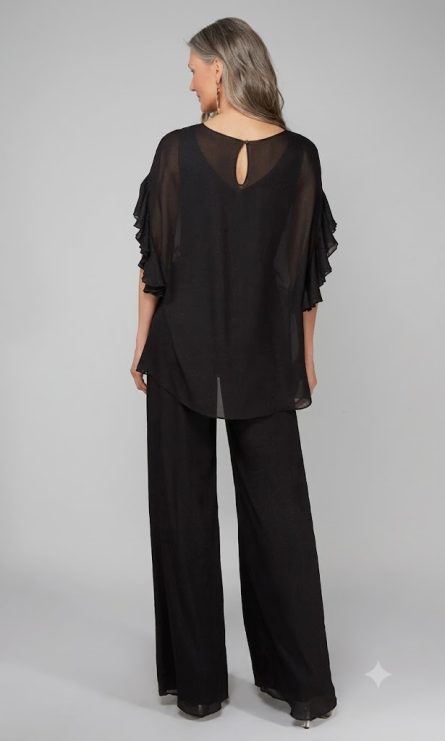 Special Occasion Scoop Neckline Plus Size Jumpsuit Dress - Image 3