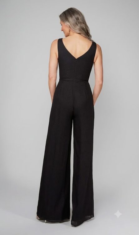 Special Occasion Scoop Neckline Plus Size Jumpsuit Dress - Image 5