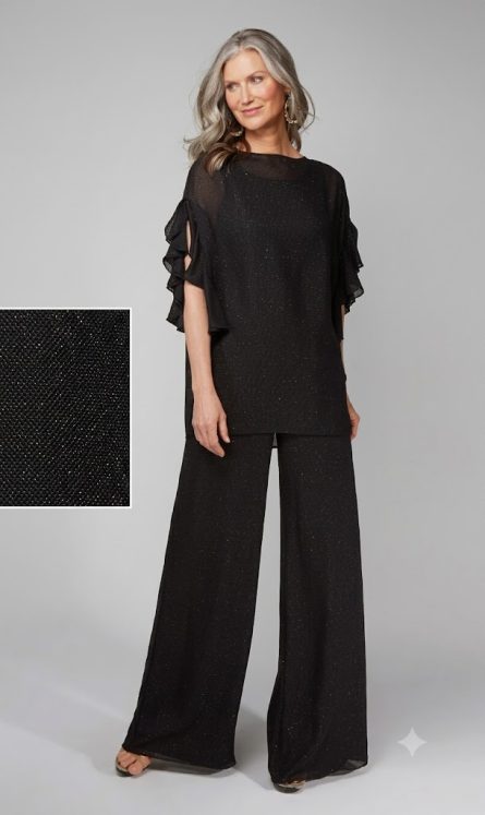 Special Occasion Scoop Neckline Plus Size Jumpsuit Dress - Image 6