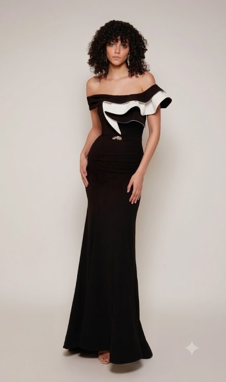 Special Occasion Off-The-Shoulder Neckline Ruffles Mermaid - Image 4
