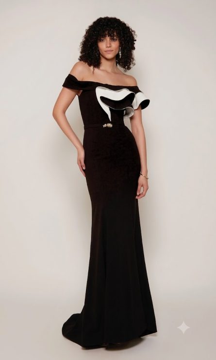 Special Occasion Off-The-Shoulder Neckline Ruffles Mermaid - Image 6