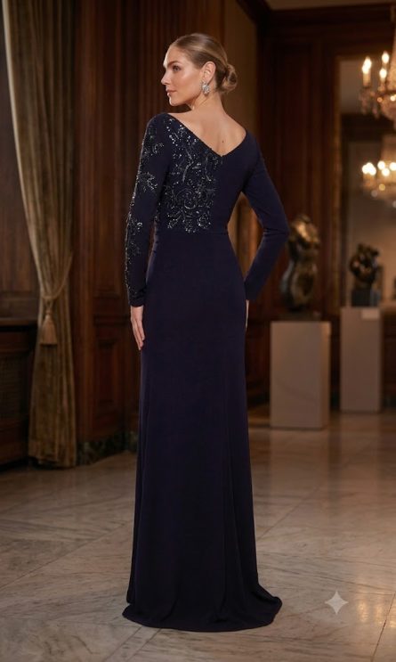 Special Occasion Asymmetrical Plus Size Straight Dress - Image 4